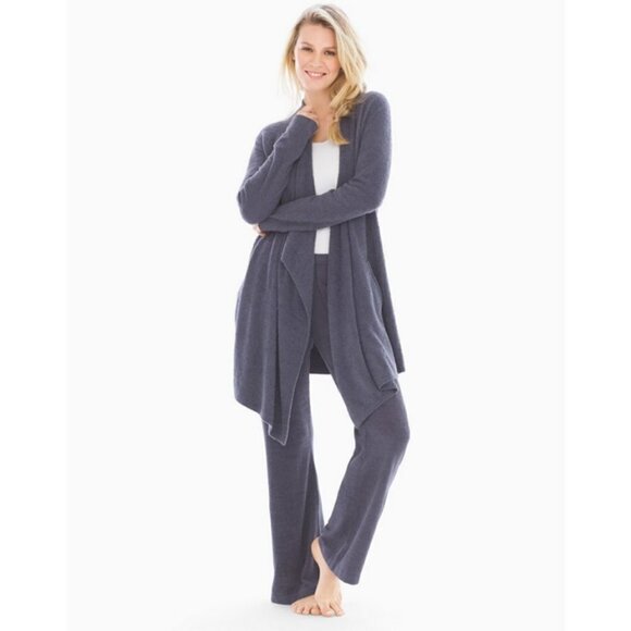 💕BAREFOOT DREAMS💕 Cozy Chic Lite Island Wrap Pacific Blue Small/Medium NWT - Picture 6 of 16